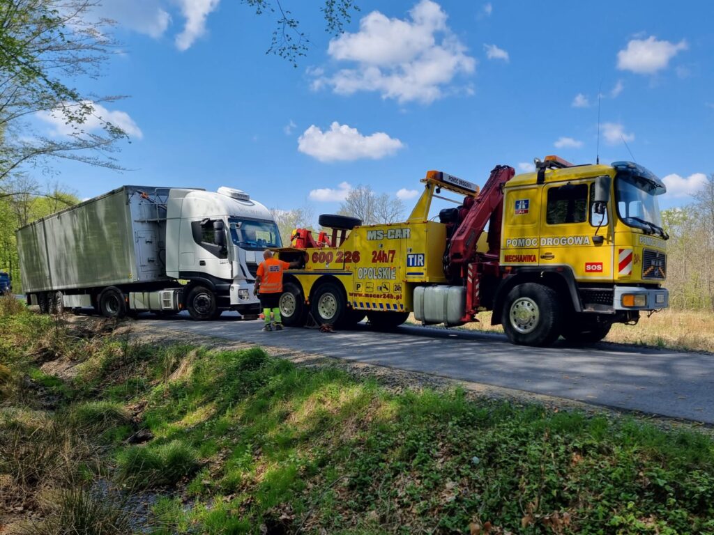 Holowanie pojazdów ciężarowych, holownik TIR Lubliniec